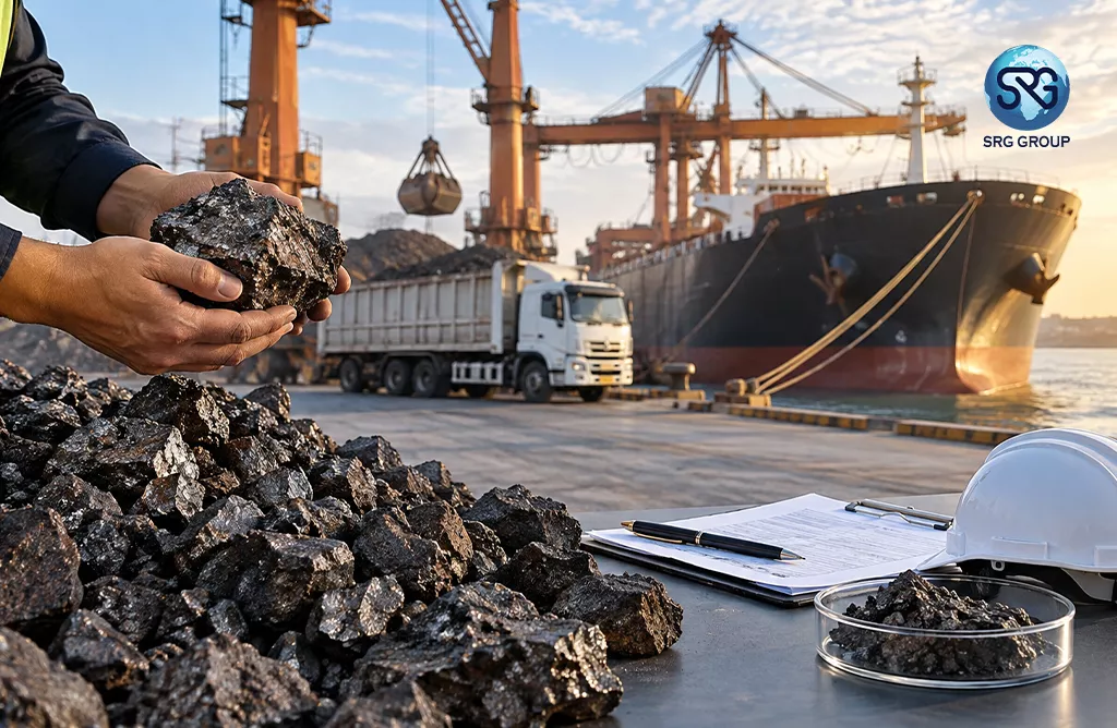 Global Manganese Ore Buyers Reviewing Bulk Ore Samples Before Shipment