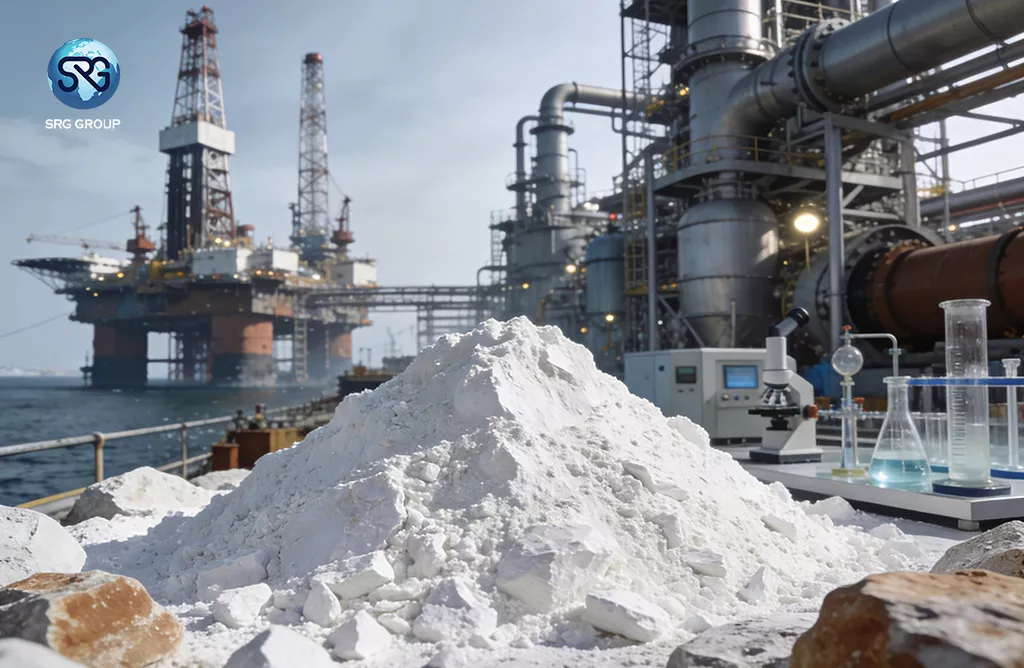  Premium White Barytes Powder Used In Oil Well Drilling And Coatings.