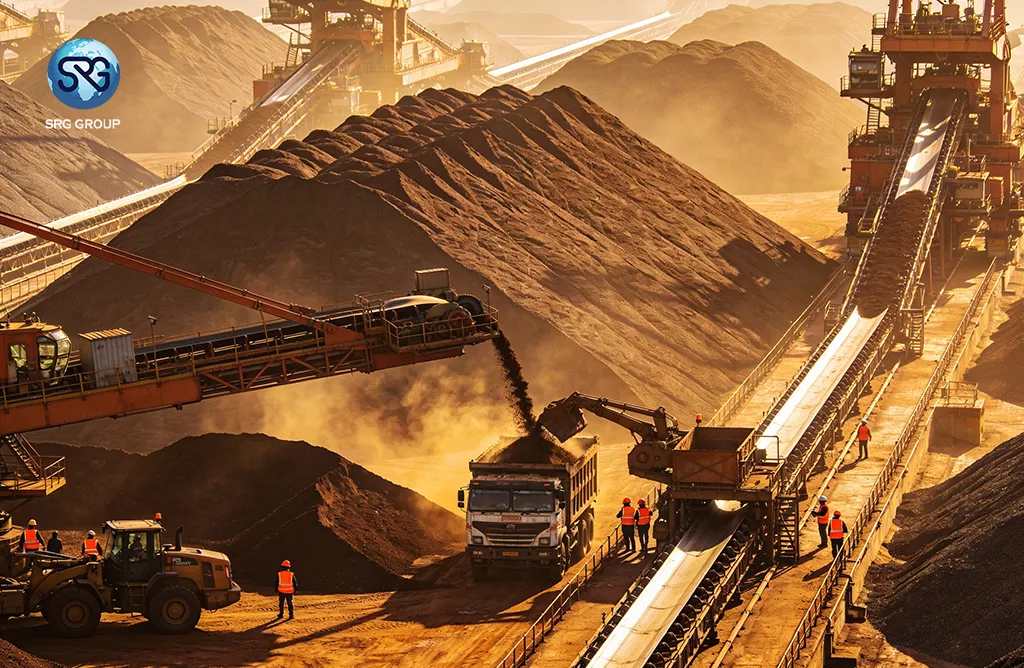  Srg Group Transporting Raw Powdered Minerals For Global Industrial Export.